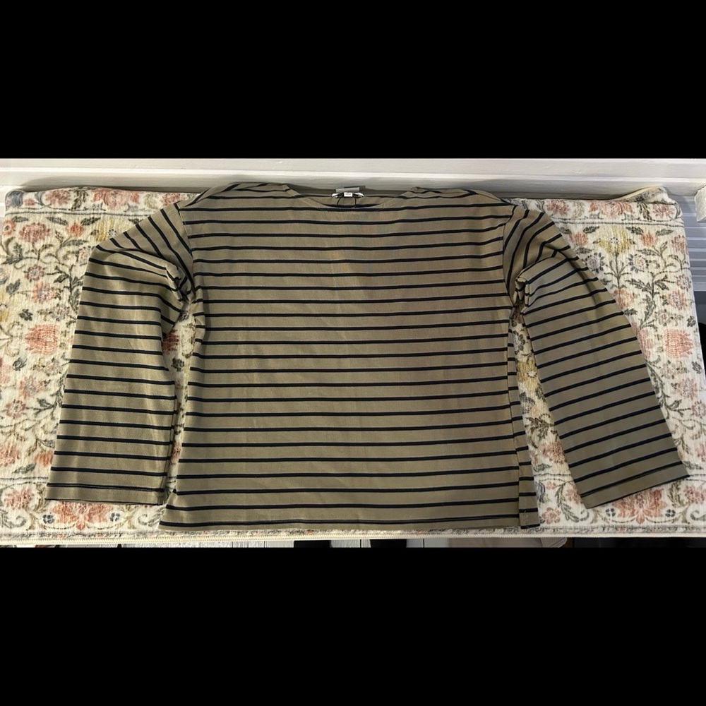 Miou Muse stripped boxy top NWT